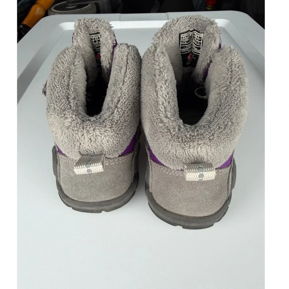 Keen Kids Winter Snow Boots Purple Faux Fur Lined Insulated Sz 9 Toddler 1026741